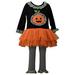 Bonnie Jean Little Girl s Halloween Pumpkin Tutu Set 2pcs-3-6 Months