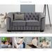 Velvet Upholstered Loveseat Sofa, Modern Loveseat Sofa with Thick Removable Seat Cushion, 2 Person Loveseat Sofa Couch