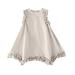 Tosmy Girls Clothes Sleeveless Casual Sundress Holiday Irregular Princess Dress Party Dresses