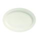 Libbey 950038425 12" x 8-5/8" Oval Cascade Platter - Porcelain, Ivory, White