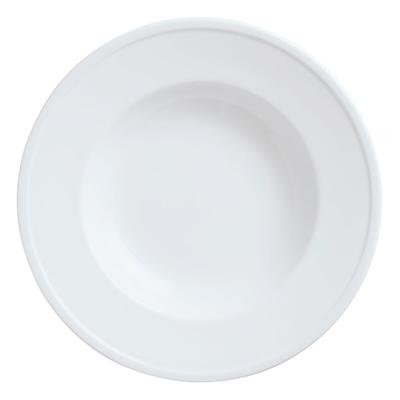 Libbey 1502-10310 22 1/2 oz Round Empire Rimmed Pasta Bowl - Porcelain, Bright White