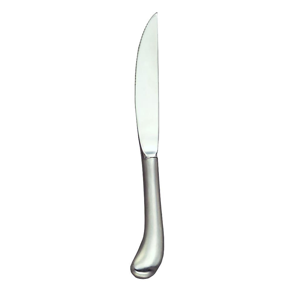 Libbey 195 2762 8 7/8" Fluted Steak Knife w/ Hollow Handle, Economy Stainless Steel, Slim Radiant, 1 Dozen