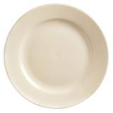 Libbey PWC-37 Cream White Rolled Edge Plate, Princess White, Round