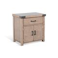 Millwood Pines Huan 1 - Drawer Solid Wood Nightstand in Desert Rock Wood in Brown/Red/White | 29 H x 29 W x 18 D in | Wayfair