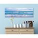 Dovecove Nigel Coastal Harmony - Wrapped Canvas Panoramic Print Canvas in Blue/White | 16 H x 48 W x 1.5 D in | Wayfair