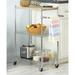 Whitmor, Inc Supreme Wood Kitchen Cart Wood in Brown/Gray | 33.5 H x 27.5 W x 13.25 D in | Wayfair 6056-37