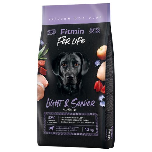 12kg Fitmin Dog for Life Light & Senior Hundefutter trocken