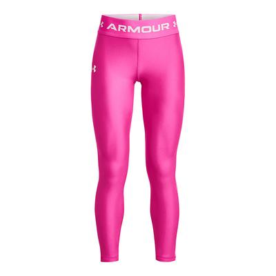 Under Armour Girls' Armour Legging (Size XL) Rebel Pink/White, Polyester,Elastine