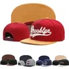 2024 neue Brooklyn künstliche Wildleder Hip Hop rote elastische Kappe Männer und Frauen Erwachsene Outdoor-Freizeit Sonnenschutz Baseball Cap Knochen