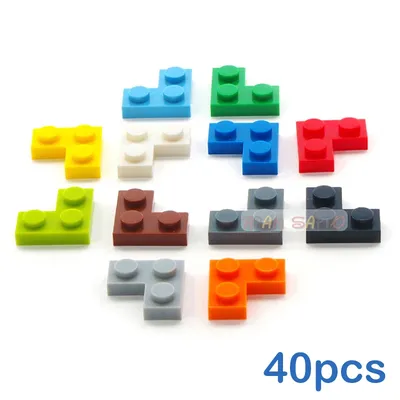 40 teile/los DIY Blöcke Bausteine Dünne 1 + 2 Pädagogisches Assemblage Bau Spielzeug für Kinder Größe Kompatibel Mit Image