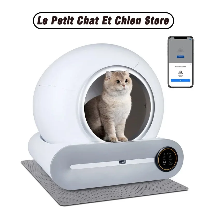 Tonepie automatische intelligente Katze Katzen toilette selbst reinigende App Steuerung Haustier Toilette Wurf Tablett ionische Deodorant Haustier Arenero Gato 65l Image
