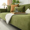 Universal Sofa bezug Handtuch Chenille Stoff einfarbig Wohnzimmer Sofa kissen rutsch feste Couch