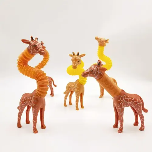 1Pc Stretch Pop Rohr Giraffe Spielzeug Sensorischen Zappeln Spielzeug Für Kinder nette Giraffe