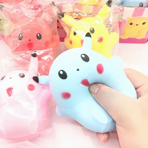 Pokemon Pikachu Squishy Spielzeug Niedlichen Tier Squeeze Antistress Zappeln Spielzeug für Kinder