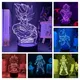 Dragon Ball Super Ultra Instinct Goku Anime Figur 3D Lampe LED Figur Juguetes Modell Statue