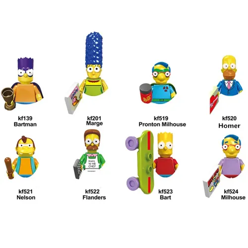 Simpson Familie Cartoon Cartoon Charakter Modell Spielzeug Maggie Simpson Mini Action Puzzle