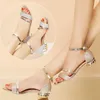 Frauen Sandalen Heels Casual Schuhe frauen Offene spitze Sommer Gold Schuhe Platz Weibliche Ankle