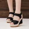 Mit hohen absätzen Keil Plattform Fisch Mund 2022 Neue frauen Peep Toe Sandalen Frauen Schuhe