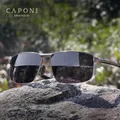 CAPONI neue Sonnenbrille für Männer Nylon polarisierte photo chrome Legierung fahren Sonnenbrille