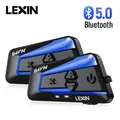 Lexin B4FM-X Bluetooth 5 0 Motorrad Helm Intercom Headsets Typ-C 10 Fahrer Drahtlose Kommunikation