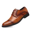 Weben formelle Schuhe für Männer braunes Leder Herren schuhe Mode Nähen elegante Herren Herbsts chuhe männliche Hochzeits schuhe