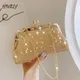 2024 Mode Gold Diamant Abend taschen Hasp Luxus Handtasche elegante Kette Frauen Schulter