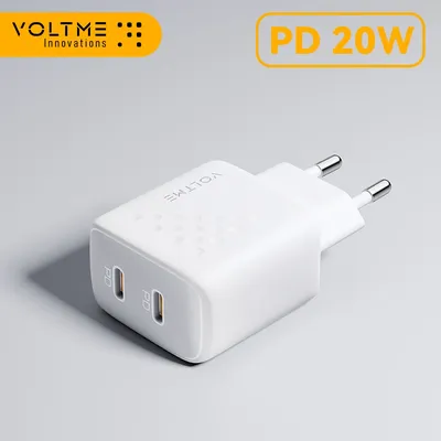 VOLTME USB Typ C Ladegerät 20 W Schnellladegerät Schnellladung für iPhone 13 12 Pro Max PD Schnellladung für Xiaomi Samsung Huawei