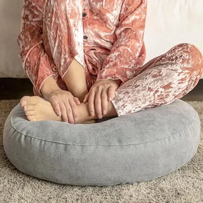 Kissen Japanischer Flachs Futon Home Office Wohnzimmer Stuhlkissen Bodenkissen Sitzpolster Bequemer Image