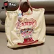 Japanische Frauen Mädchen süße Cartoon Stickerei Nylon Umhängetaschen Handtasche Tote Mode weibliche