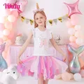 VIKITA Prinzessin Kleider Für Mädchen Kinder Schmetterling Pailletten Vestidos Kinder Tutu Kleider