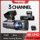 Tiesfong i5s 3-Kanal-GPS-Dash-Cam 2k 1440p 2*1080p für Auto-DVR 360 ° Auto-Video recorder