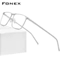 FONEX reine Titan Brille Rahmen Männer 2020 optische Brille für Männer quadratische Brille Myopie