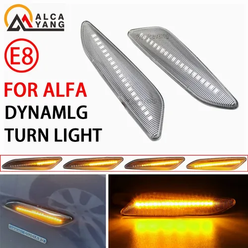 Für Fiat Tipo Egea Alfa Romeo 156 147 Chrysler Ypsilon III Lancia Delta Dynamische Led Seite Marker