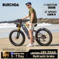 Burchda rx80 17 5 w50km/h Mountain Elektro fahrrad 48v 10.4ah Lithium batterie 26 Zoll Fatbike