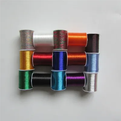 DIY handarbeit material metall farbe stickerei gewinde nähen maschine 15 art von farbe wählen sie