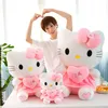Große Größe süße Sanrio Hello Kitty Pink Melody Plüschpuppe Hello Kitty Stofftiere Baby Kinder