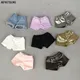 Mode Denim Jeans Leder Shorts Für Barbie Puppe Kleidung Outfits Hosen Für Blythe 1/6 Puppen Zubehör