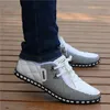Atmungsaktive Leichte Weiße Turnschuhe Fahren Schuhe Spitz Business Männer Schuhe Männer Leder Schuhe Herbst männer Casual Schuhe