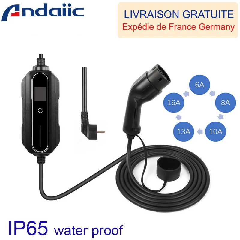 Mobile Ladestation Typ 2/Typ 1 Mennekes 6A-16A für Elektroautos Home Soloar Power Station Image