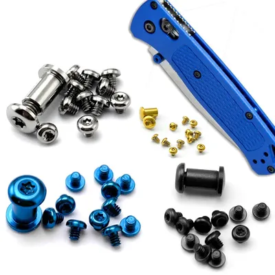 Titanlegierung 1, kompletter Satz Messergriffschrauben für Benchmade Bugout 535 Butterfly Messerherstellung DIY Zubehör Werkzeug Spindel Refit
