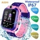 AISHI Q12 Kinder Smart Uhr IP67 Wasserdicht SOS Kamera Telefon 2G SIM Card Voice Call LBS Lage Kind