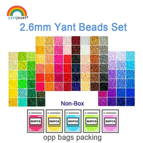 Yantjouet 2 6mm Perlen Kit 24 48 72 farbe/set für Kind Hama Perlen Perler Perlen Diy Puzzles Hohe
