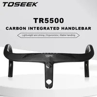 TOSEEK TR5500 Rennrad Vollcarbon Vorbau Integrierter Fahrradlenker Ultraleicht 28 6 mm Fahrradteile