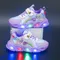 Disney Mädchen Schuhe Led-leuchten Herbst Mesh Atmungsaktive Schuhe Gefrorene Leder Mädchen Sport