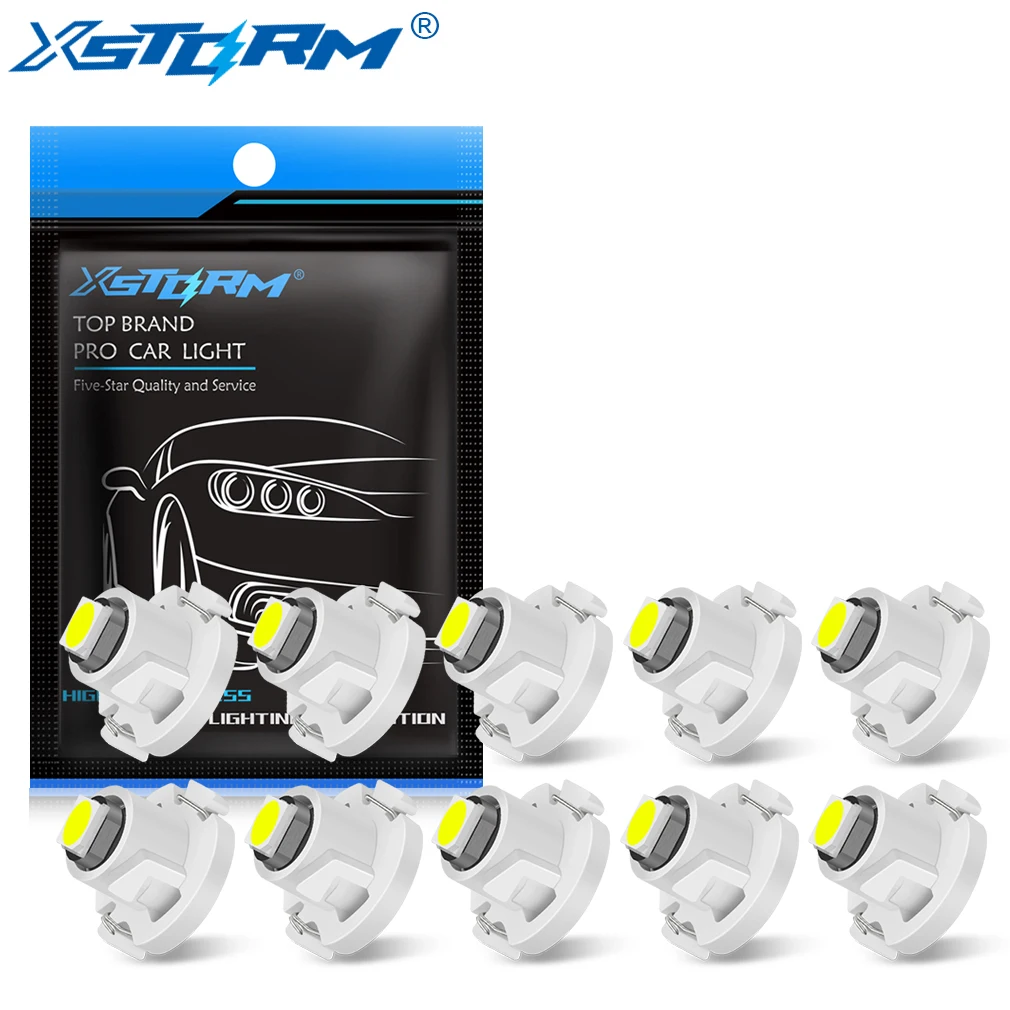 10Pcs T3 LED T4,2 T4,7 Led-lampe Canbus 3030SMD Auto Innen Lichter Anzeige Keil Dashboard Erwärmung Instrument Lampe 12V auto