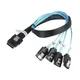 Sas sata kabel mini-sas SFF-8087 zu 4 sata kabel mini sas 4i sff8087 36p zu 4 sata 7p kabel 12gbps