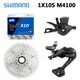 Shimano deore m4100 10-Gang-Schalthebel m4120 Umwerfer x10 Kette 10V Kassette 42/46/50t CS-M4100