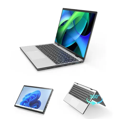 Sales King Laptops 360 ° Flip Fold 2-in-1 Intel N95 Windows 11 HD 14-Zoll 2 2 k Touchscreen 16GB RAM