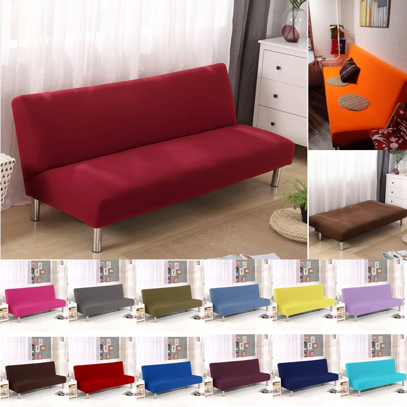 Einfarbiger, zusammenklappbarer Sofabezug für Sofa, Sofabezüge, Elasthan, dehnbar, elastisches Material, doppelter Sitzbezug, Schonbezüge für das Wohnzimmer