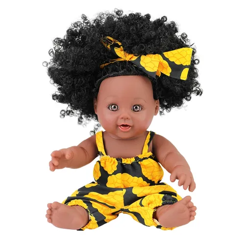 Großhandel Schwarz Puppen 12 Zoll Pretty Baby Puppen Für Kinder Afrikanische Schwarz Puppen
